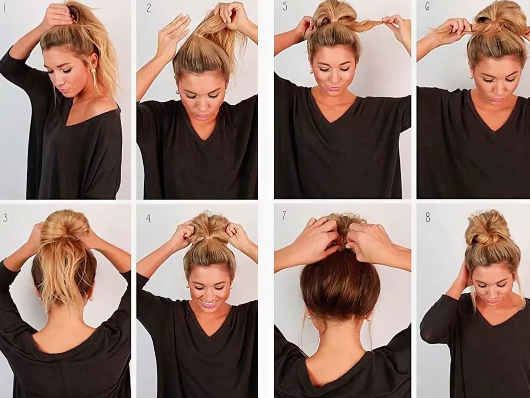 Как сделать красивую прическу быстро и легко самой себе на волосы по плечи