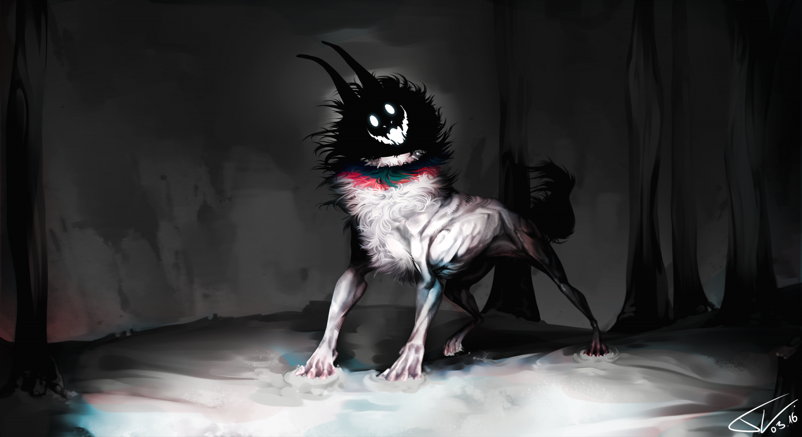 Волк демон аниме крипипаста