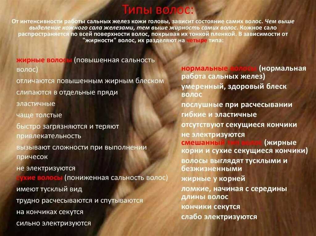 Как определить свой тип волос: классификация типов волос
