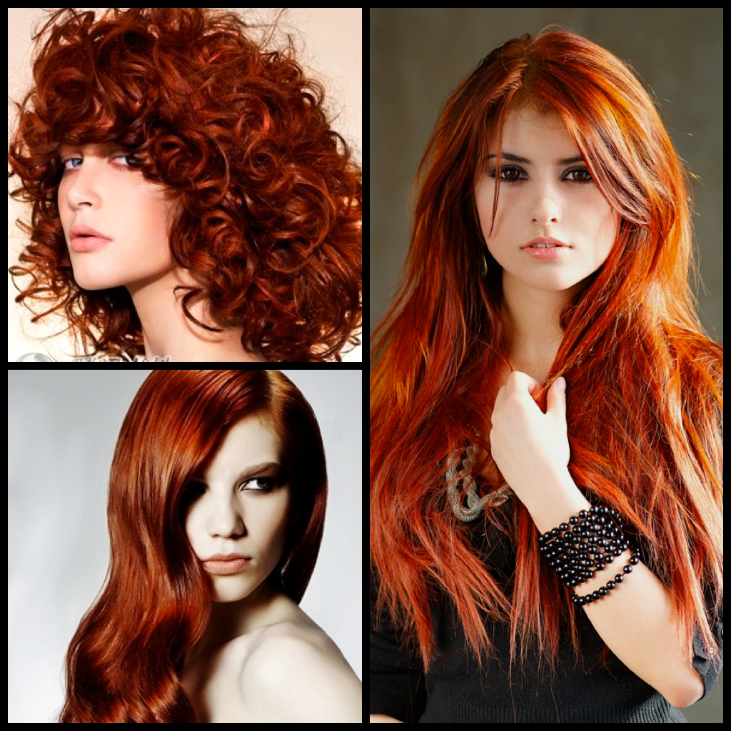Как перекрасить шоколадный цвет волос в рыжий цвет волос