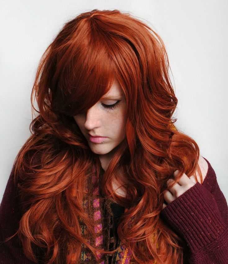 Как добиться темного цвета волос с рыжим оттенком
