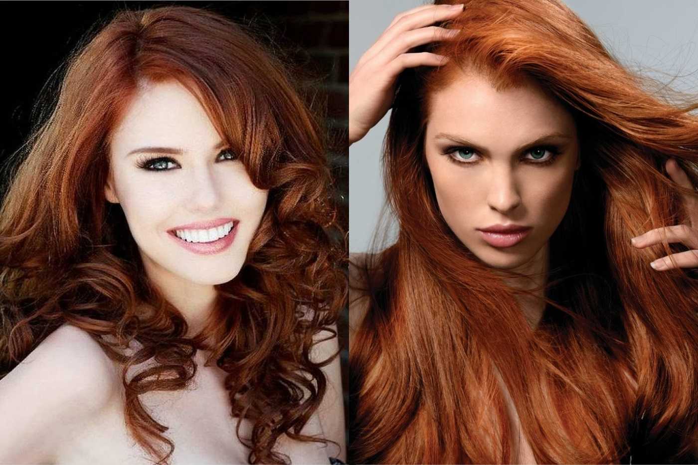 Красивые рыжие оттенки волос фото и название цвета
