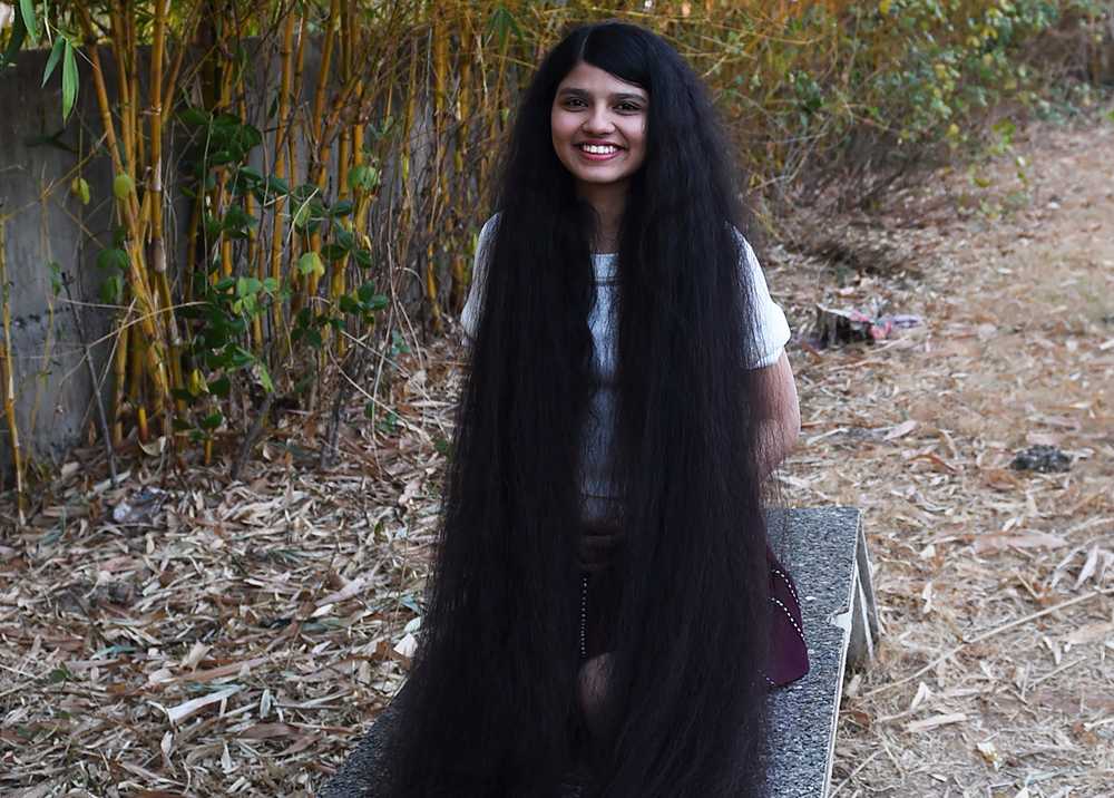 Анна янко – обладательница самых длинных волос в украине из черкасс