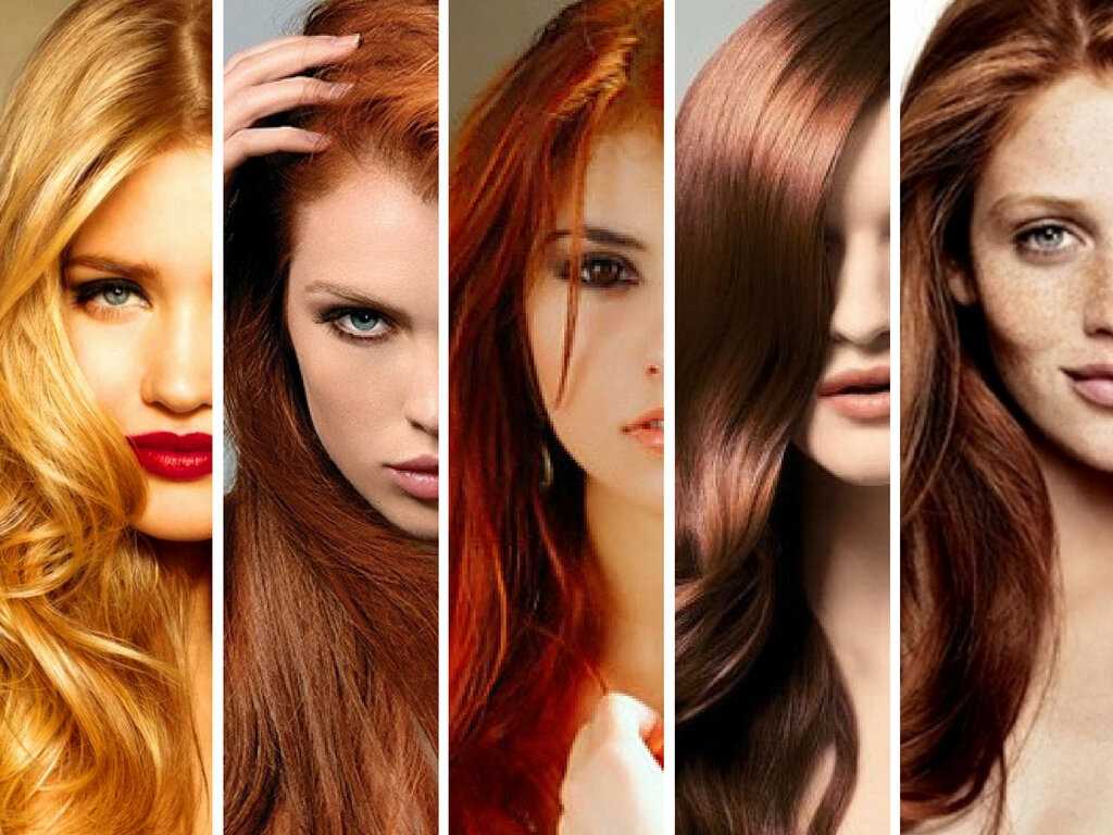 Какие бывают цвета волос у женщин название